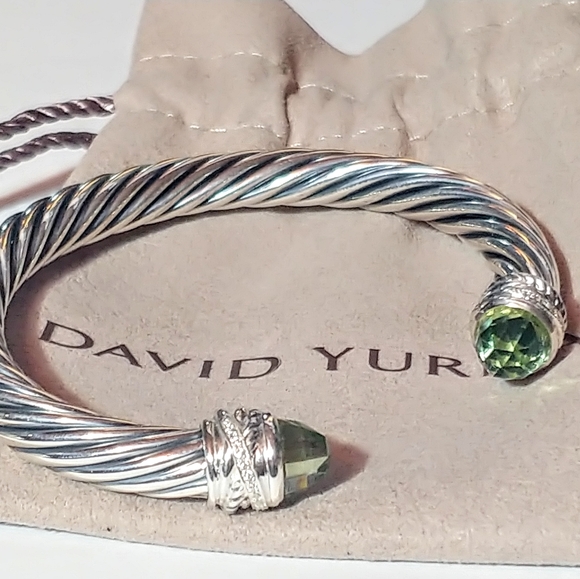David Yurman Jewelry - David Yurman Prasiolite 7mm crossover bracelet m